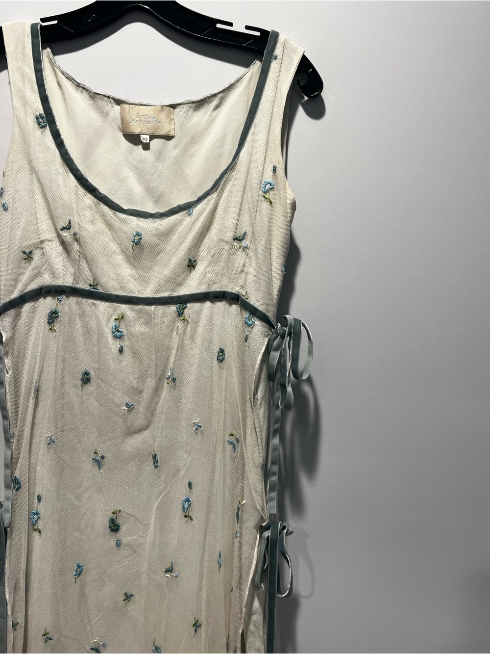 Floral Embroidered Formal Dress